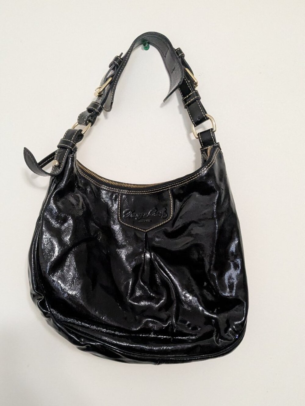 Dooney and Bourke Luisa black patent leather bag